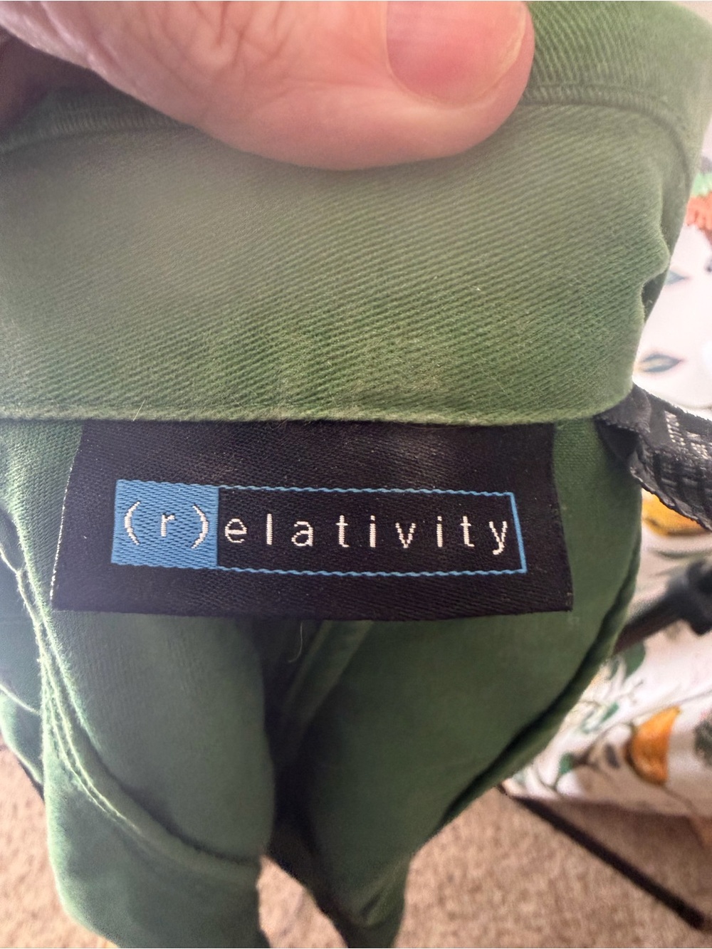 Relativity Green Button-Front Utility Jacket - Picture 3 of 4